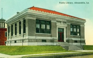 The building housing the Louisiana History Museum and Alexandria Genealogical Library started life as the Alexandria Public Library in 1907 Alexandria Public Library - Home of the Louisiana History Museum